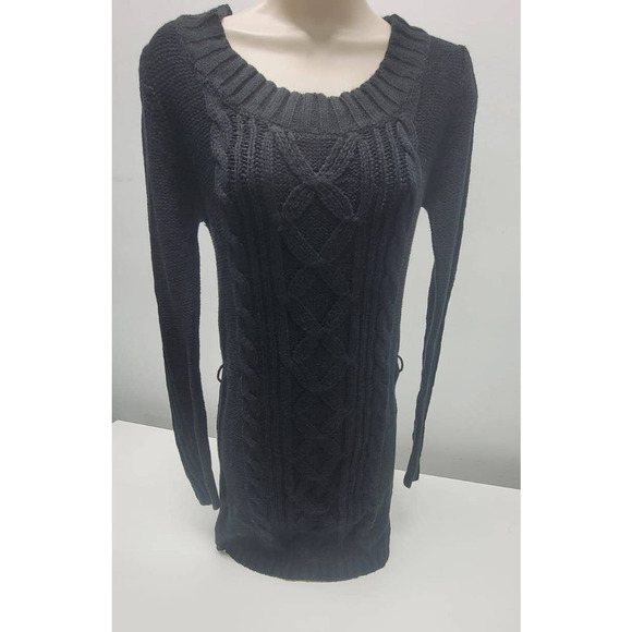 Women Sweater Pink Rose Black Size Small - Picture 1 of 5